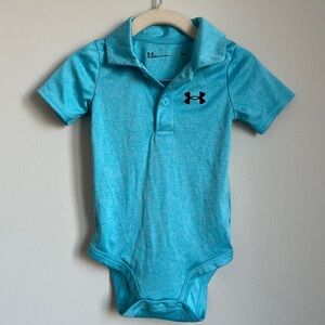 Under Armour Toddler Boys UA Polo Bodysuit in Blue Sz 18mo